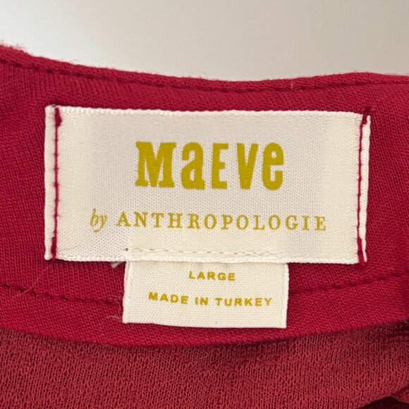 Maeve faux-wrap red mini skirt (size L) - Picture 2 of 4